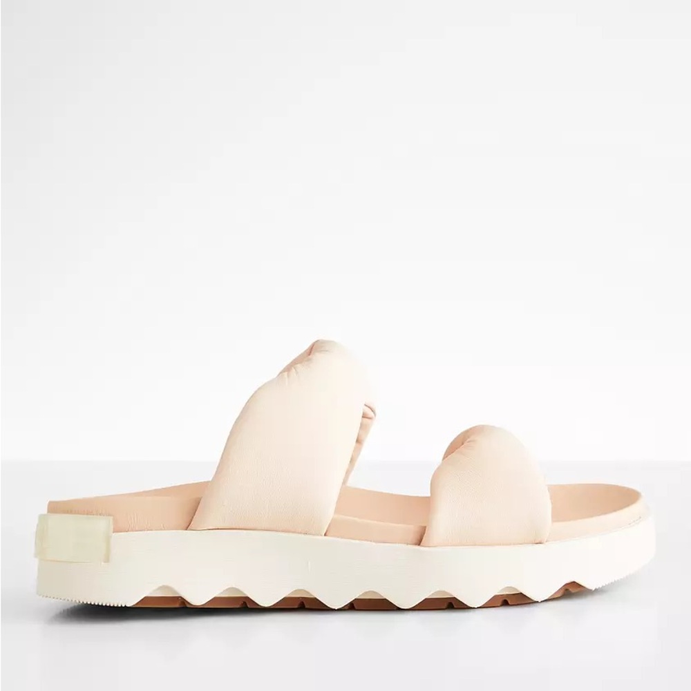 Sorel Viibe Twist Leather Slide Sandal 8